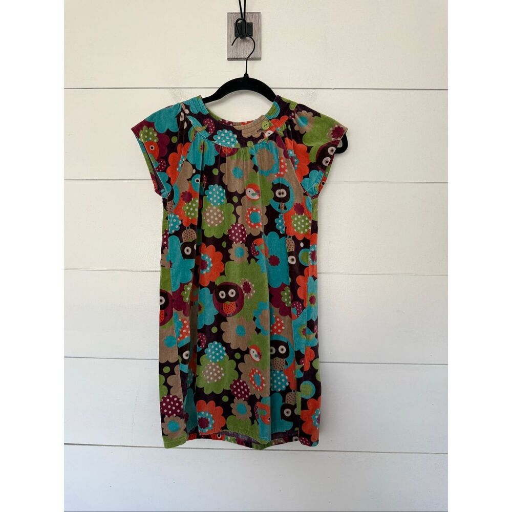 DPAM Kids Size 10 Owl Floral Dress